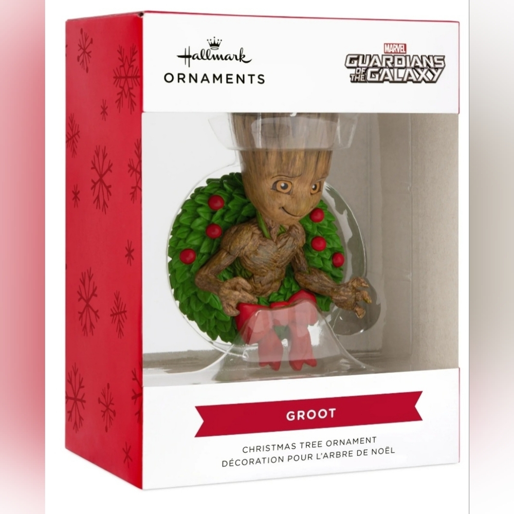 New Hallmark Marvel Guardians of The Galaxy Groot in Holiday Wreath Christmas - Picture 5 of 14